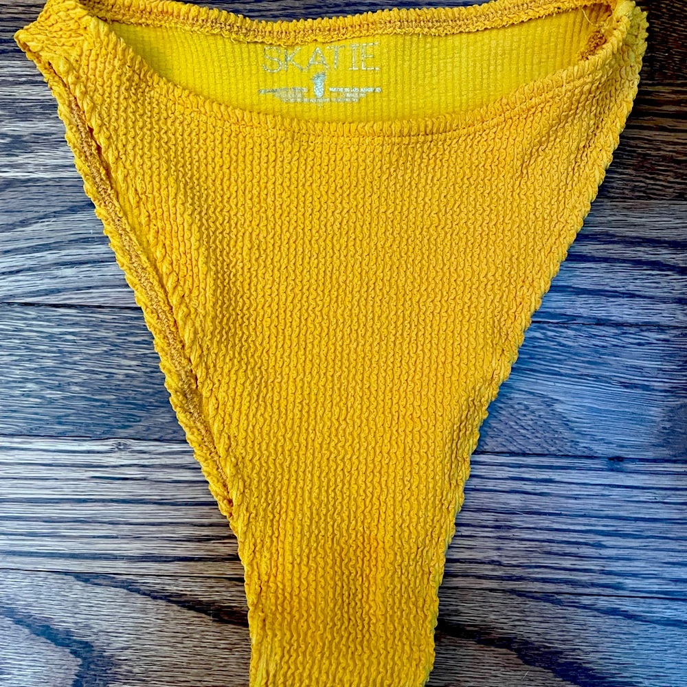 Skatie Yellow Bikini Bottoms